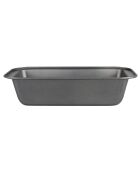 Moule à cake acier antiadhésif gris - 25.5x11x7 cm