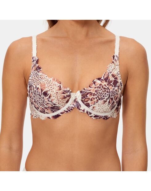 Soutien-gorge avec armatures Flower Elegance dalhia blanc