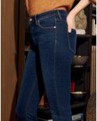 Jean Skinny taille haute Nate bleu