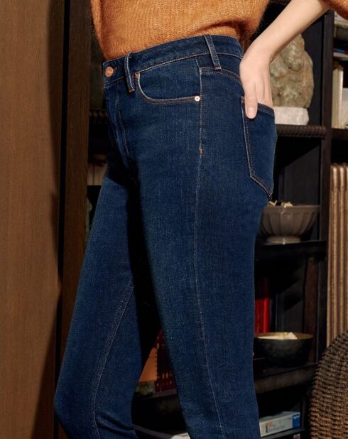Jean Skinny taille haute Nate bleu