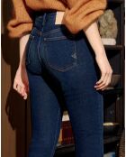 Jean Skinny taille haute Nate bleu