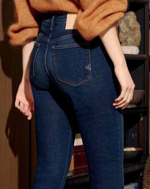 Jean Skinny taille haute Nate bleu