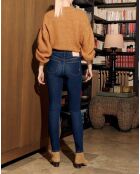 Jean Skinny taille haute Nate bleu