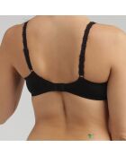2 BHs mit Bügel Flower Elegance, weiß/schwarz