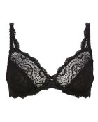 2 BHs mit Bügel Flower Elegance, weiß/schwarz