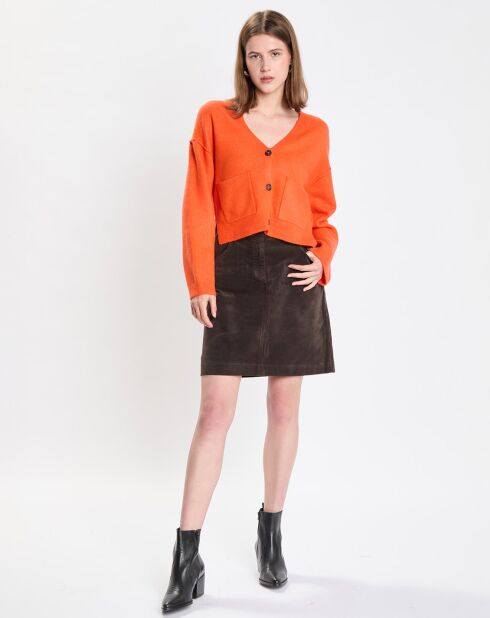 Jupe en Velours Easy marron