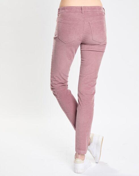 Pantalon en Velours côtelé Lulea rose