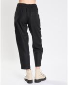 Pantalon cargo en Laine mélangée noir