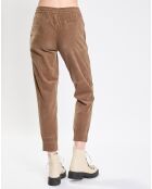 Pantalon en Velours de coton Milleraies kaki
