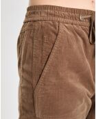 Pantalon en Velours de coton Milleraies kaki