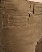 Pantalon en Velours de coton bio Slim Mavas marron