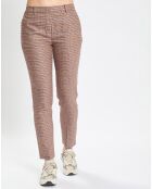 Pantalon Torup tartan marron