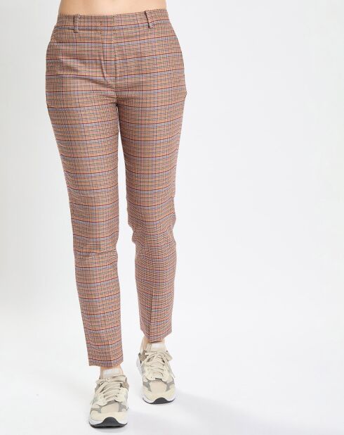Pantalon Torup tartan marron