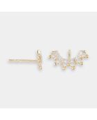 Diamantohrringe aus 0,06 Karat Gelbgold