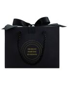 Sac cadeau noir - 16x12x6 cm