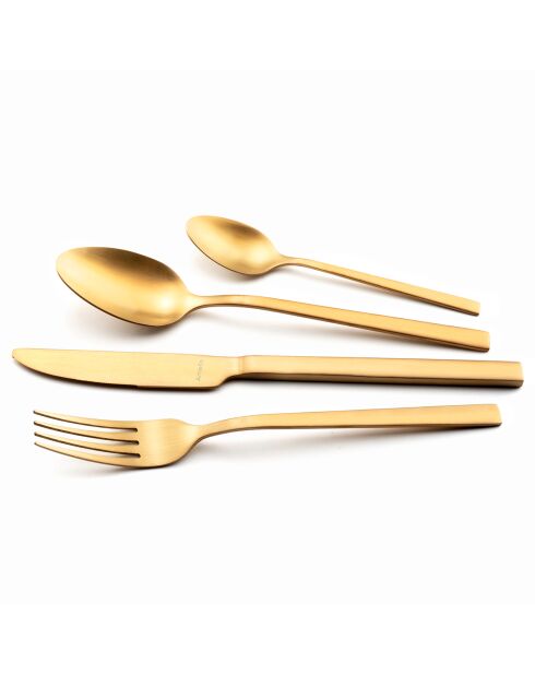 Set posate Nordic - 32 pezzi champagne