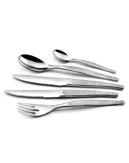 Set de cubiertos Jet Textil - 30 piezas gris