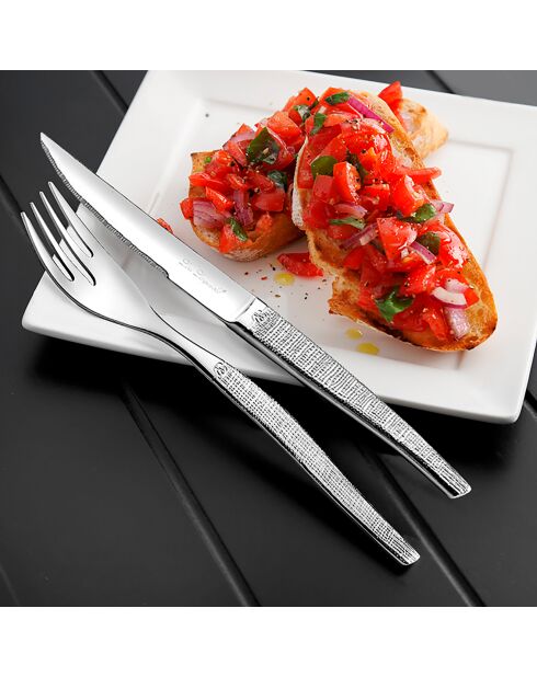 Set de cubiertos Jet Textil - 30 piezas gris