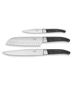 3 Couteaux de chef Pro gris