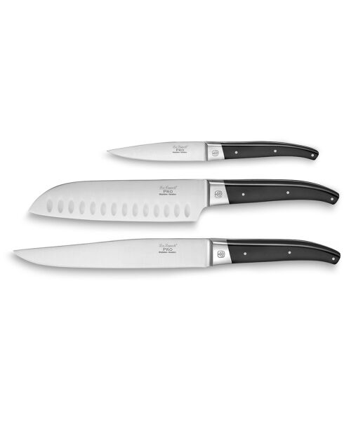 3 Couteaux de chef Pro gris