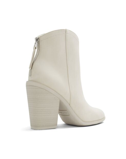 Bottines Lya ivoire - Talon 7.6 cm