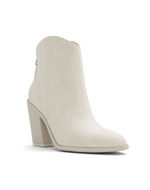 Bottines Lya ivoire - Talon 7.6 cm