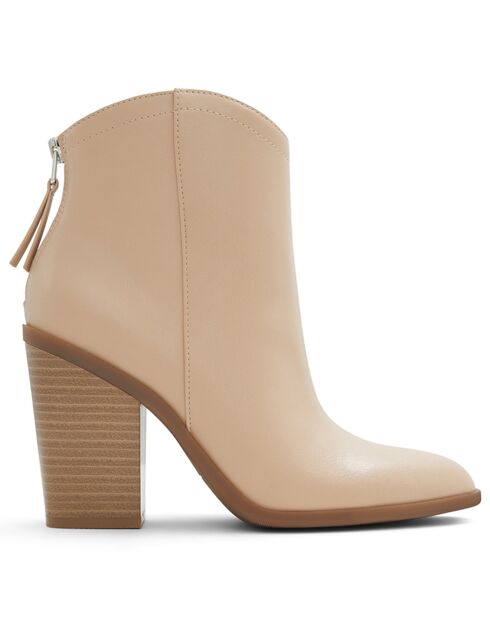 Bottines Lya beige/marron - Talon 7.6 cm