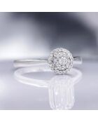 Bague Chamade Diamants 0.21 ct or blanc