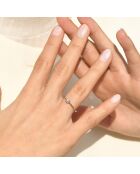 Bague A moi pour toujours Diamants 0.05 ct or blanc
