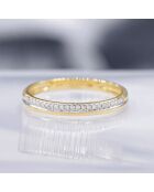 Bague Suprême Diamants 0.07 ct or jaune