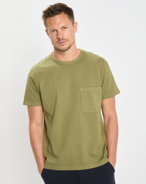 T-Shirt manches courtes Poche Relax Coton Organic kaki
