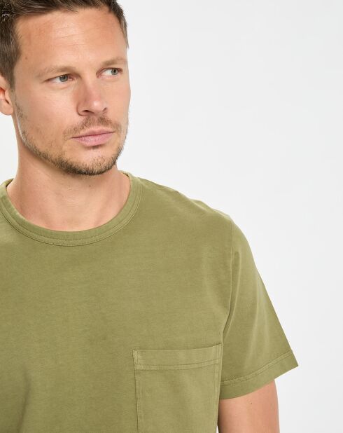 T-Shirt manches courtes Poche Relax Coton Organic kaki