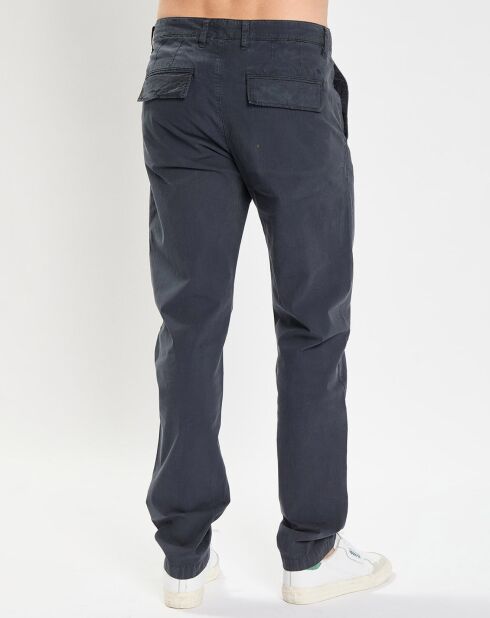 Pantalon Osby Chino Tapered Coton Bio bleu marine