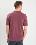 Polo 100% Coton Bio piqué relax bordeaux