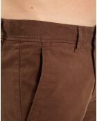 Pantalon Stig tapered marron