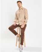 Chemise Regular Fit chinée beige