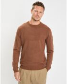 Pull en Laine & Coton marron