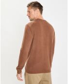 Pull en Laine & Coton marron