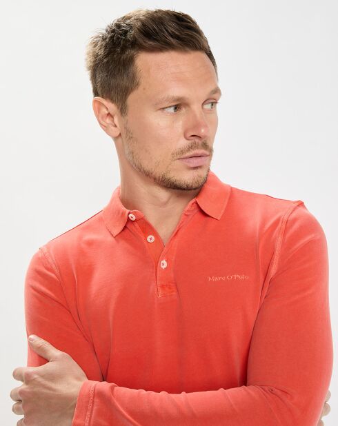 Polo ML Coton Organic Uni orange