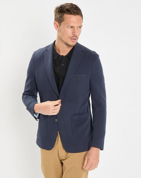 Veste en jersey regular fit bleu marine