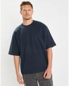 T-Shirt manches courtes Col Rd Oversize bleu marine