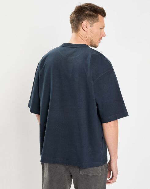 T-Shirt manches courtes Col Rd Oversize bleu marine