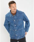 Veste en jean bleue