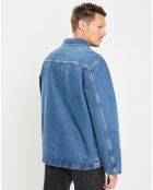 Veste en jean bleue