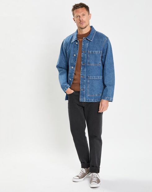 Veste en jean bleue