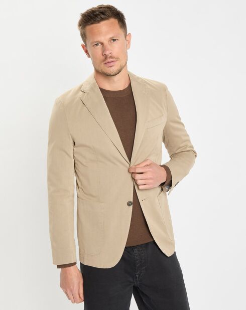 Veste blazer regular fit beige