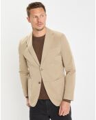 Veste blazer regular fit beige