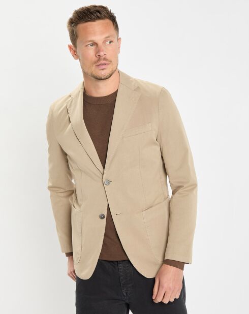 Veste blazer regular fit beige