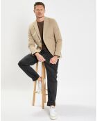 Veste blazer regular fit beige