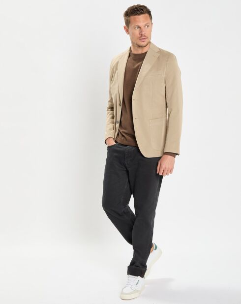 Veste blazer regular fit beige